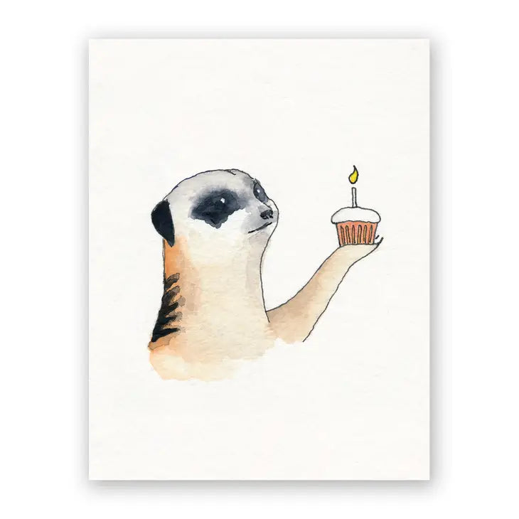 Meerkat Birthday Greeting Card by Wild Lark