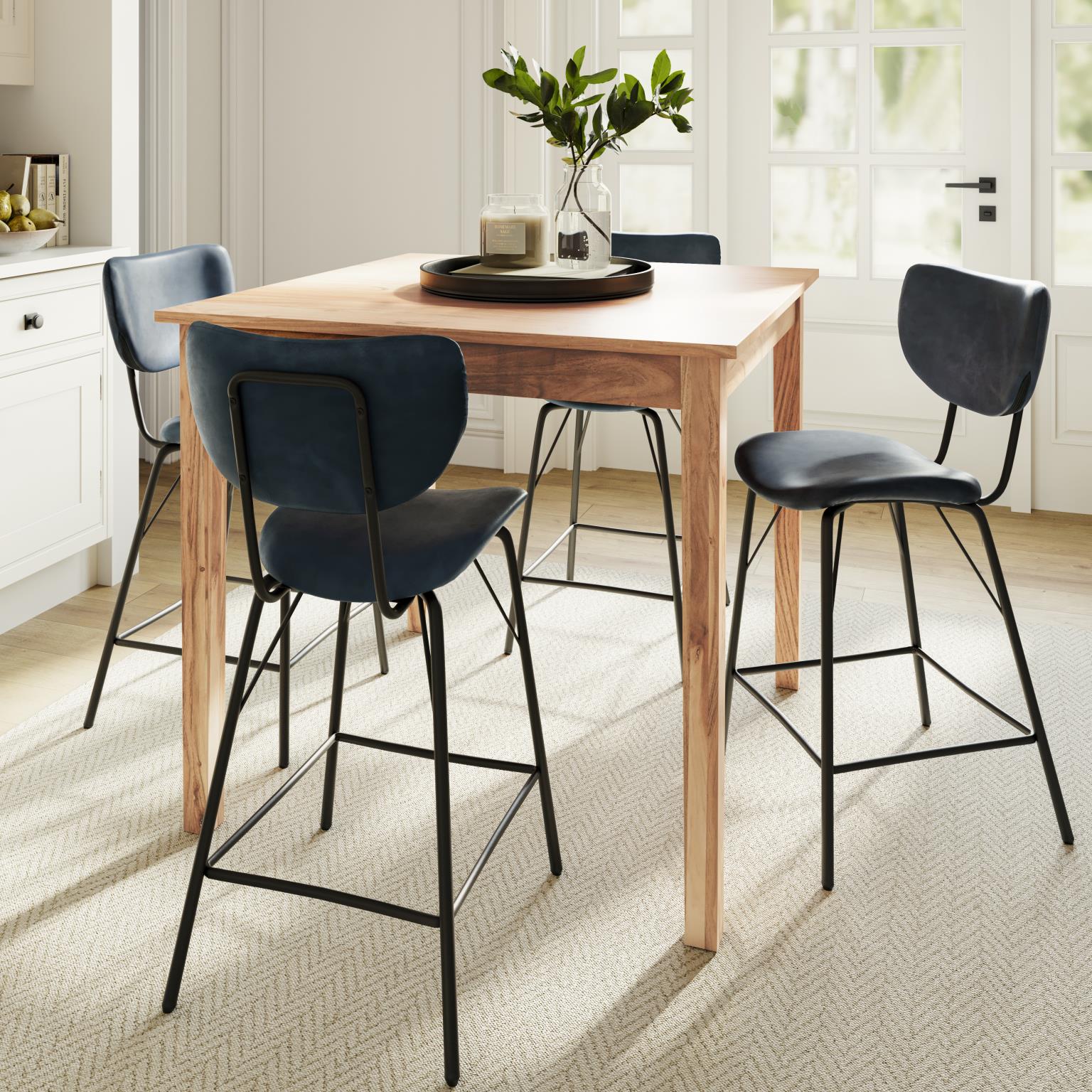 Colby Counter Table Square Natural by Homeportonline