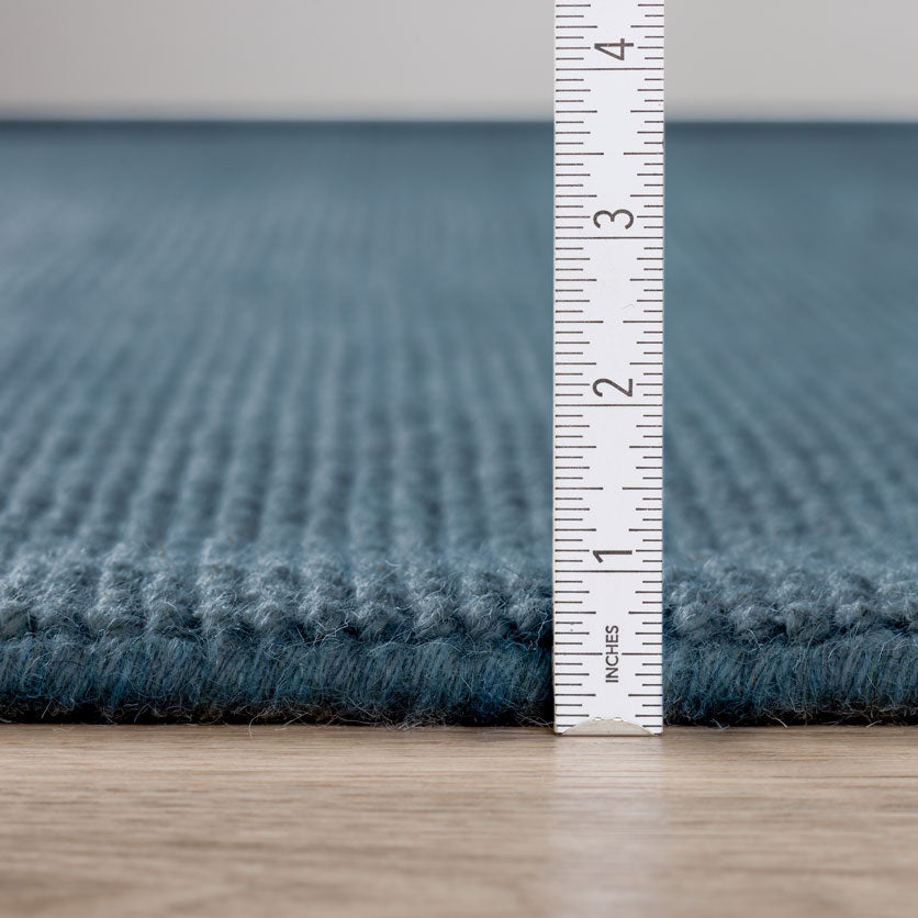 Monaco Popcorn Wool Navy Rug 2'3" X 7'6" Runner