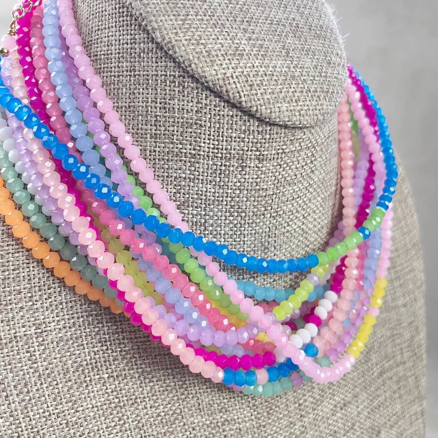 Crystal Beaded Delicate Necklace