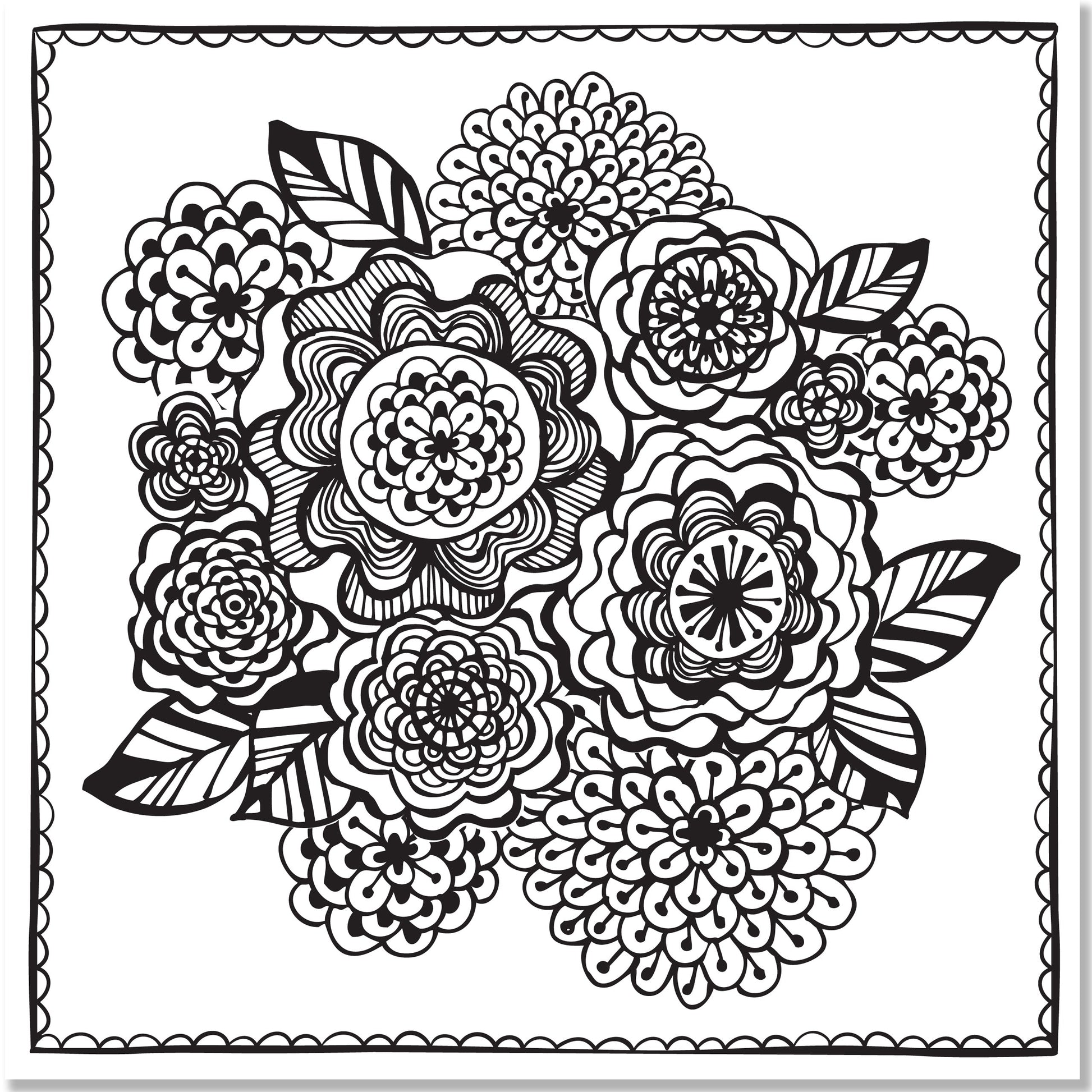 Artist's Adult Coloring Book Joyful Designs by Homeportonline