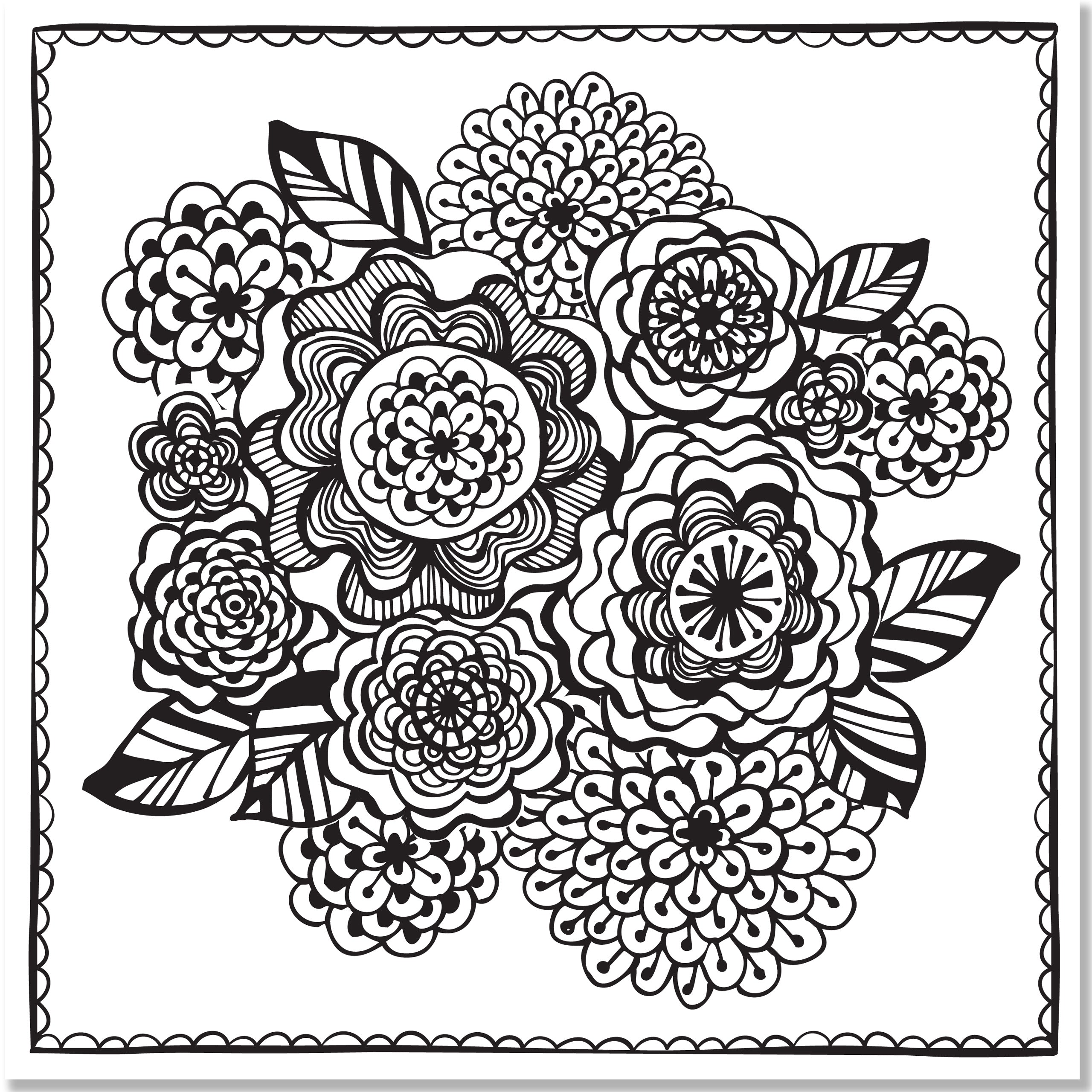 Artist's Adult Coloring Book Joyful Designs by Homeportonline