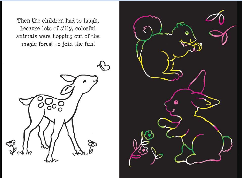 Scratch And Sketch Trace Along Activity Book Enchanted Forest by Homeportonline