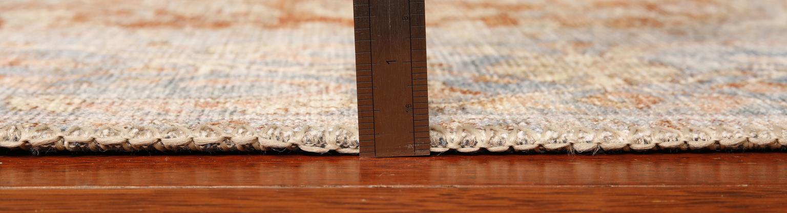 London Serena Rust & Blue Washable Rug 5'6" x 7'6" by Homeportonline