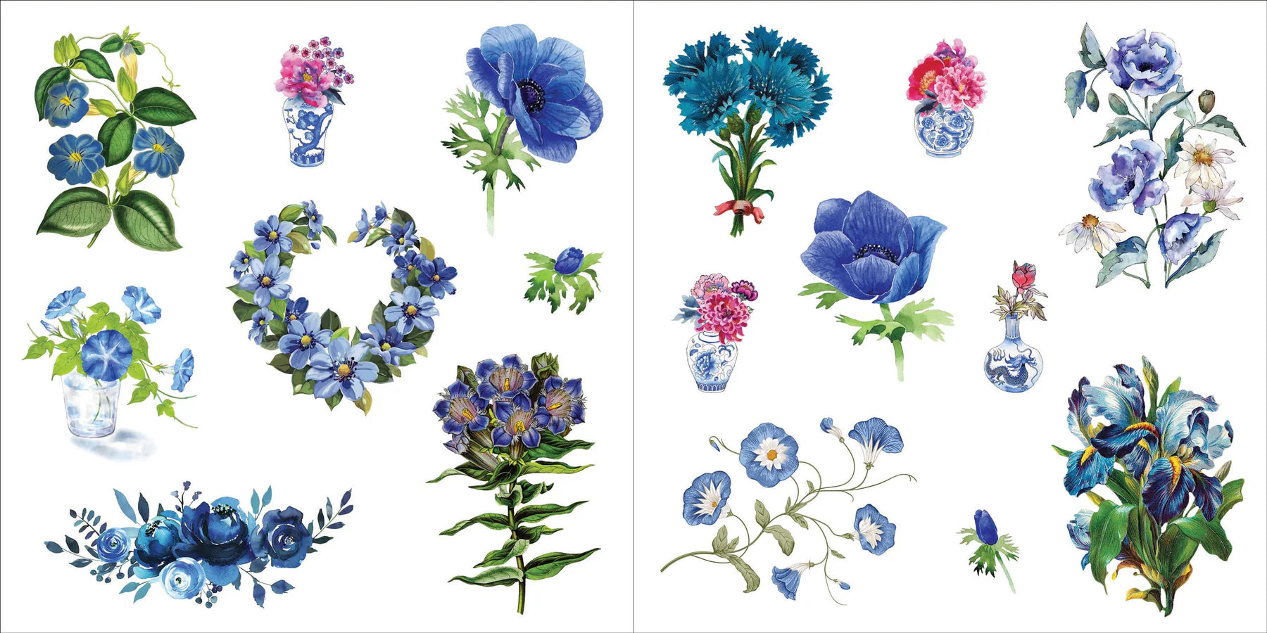 Sticker Book Bunches Of Botanicals by Homeportonline