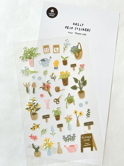 Stickers Flower Cafe by Homeportonline