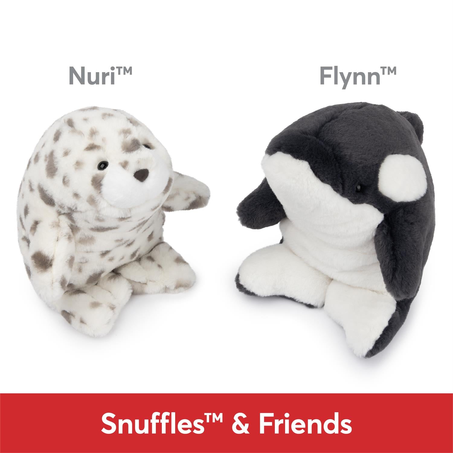 Plush Snuffles & Friends Leopard Seal Nuri 10" by Homeportonline
