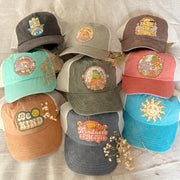 Baseball Trucker Hat with Embroidered Patch