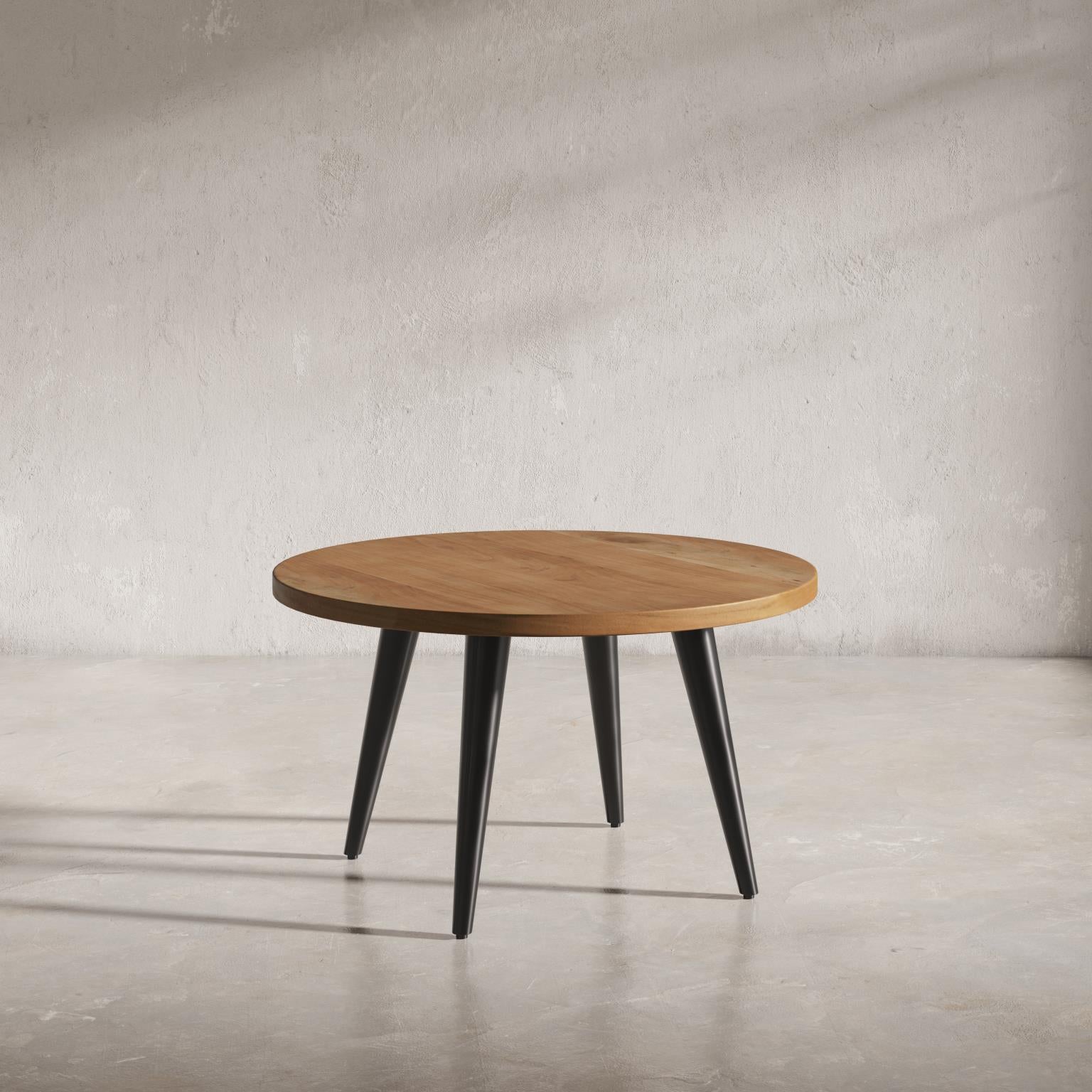 Prelude Cocktail Table Round Suede by Homeportonline