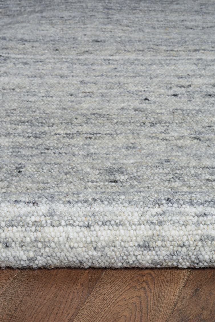 Verginia Berber Collection Natural & Black Rug 5.3' x 7.6' by Homeportonline