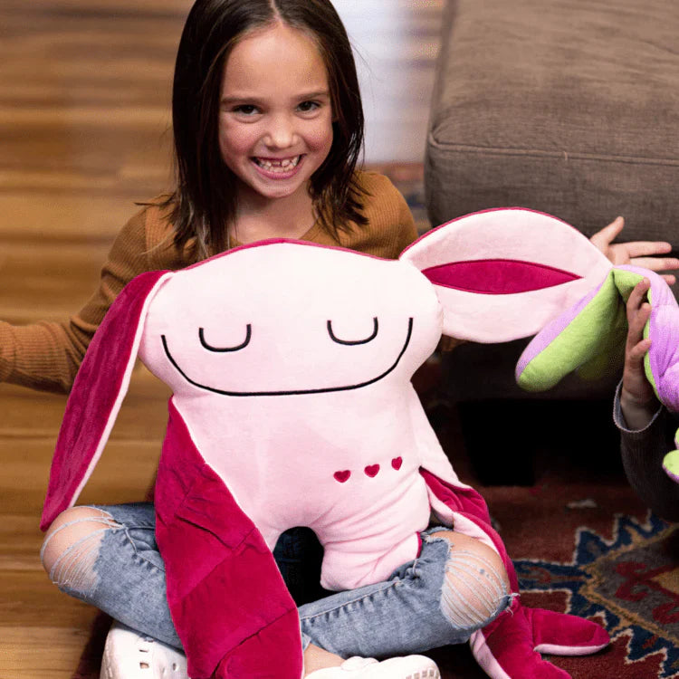 Bumpas Weighted Sensory Plush Lucky Red & Pink by Homeportonline