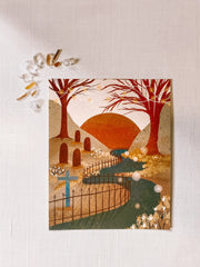 Cemetery Stroll - Art Print by Wild Lark
