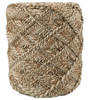 Ystad Scandinavia Pouf Warm Sand Jute by Homeportonline