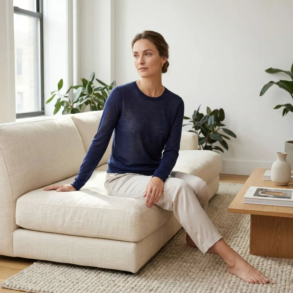 Lumusae Women's Sheer Cashmere Sweater