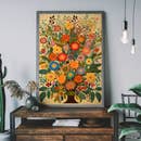 Folk Art Style Light Prints