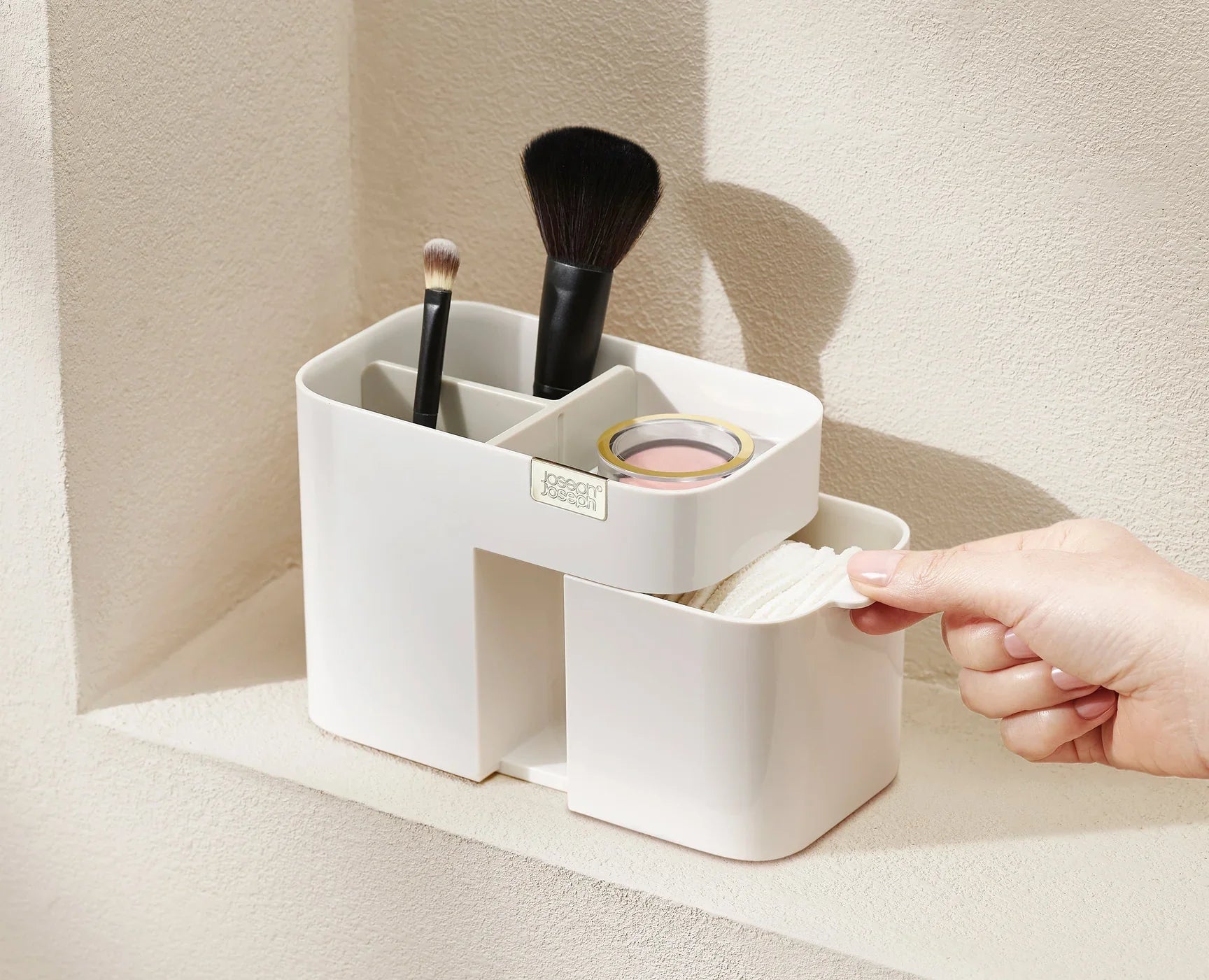 Viva Compact Cosmetic Organizer with Drawer - Shell by Homeportonline