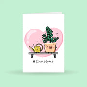 Couple Goals Plant Greeting Card