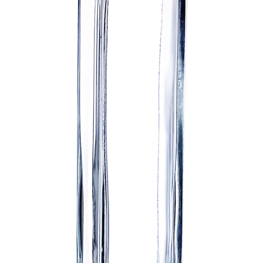 Clear Glass Vase 1.5x1.5x8in by Homeportonline