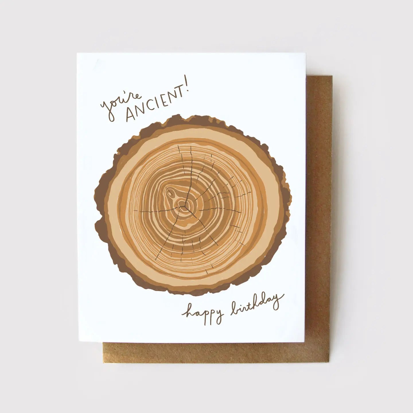 "You're Ancient!" Tree Rings Card by Wild Lark