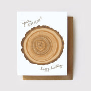 "You're Ancient!" Tree Rings Card