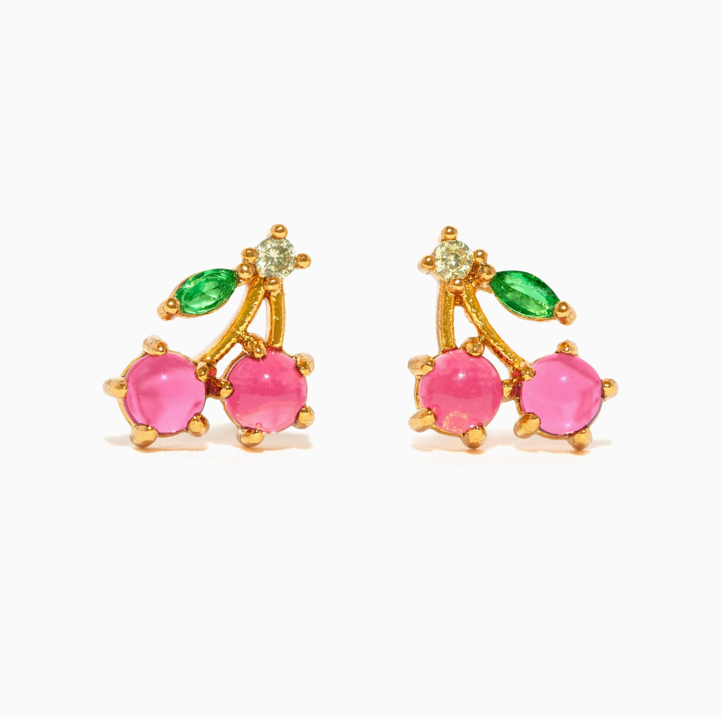 Girls Crew Cherry Stud Earrings by Dear Lucy