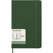 Moleskine Classic 12 Month 2027 Weekly Planner, Hard Cover, Large (5 x 8.25), Myrtle Green, 144 pages