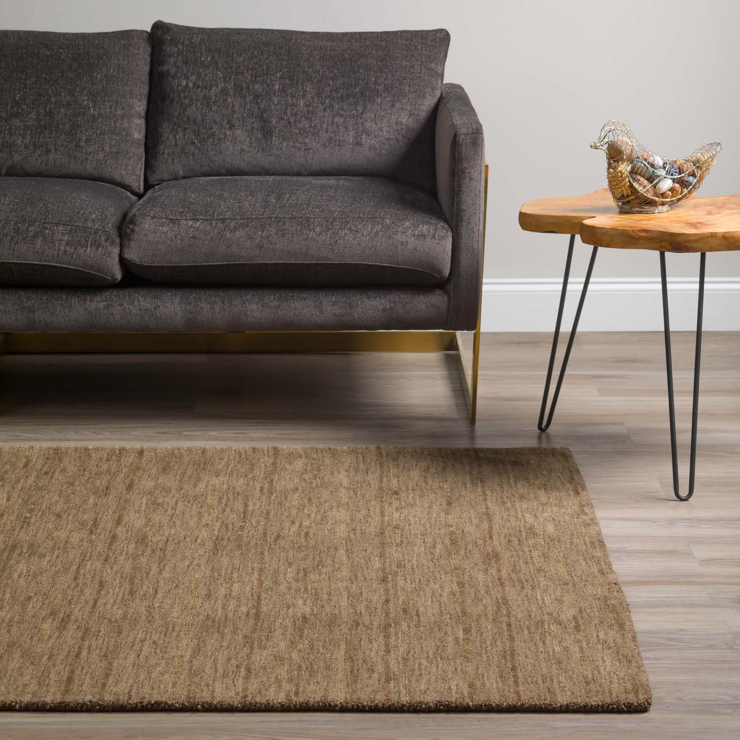 Rafia Rug Chocolate 5' X 7'6" by Homeportonline