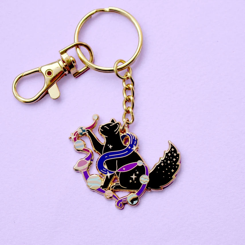 Glitter Punk Enamel Key Chains