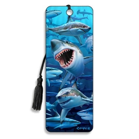 3d Bookmark - Sharks - Cheatwell Games
