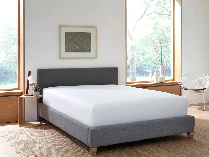 Percale Flat Sheet Queen Size White by Homeportonline