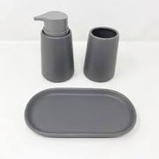 Vanity Tray - Anitra Ceramic Dark Gray (Sold Individually) by Homeportonline