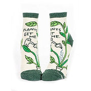 Women's Ankle Socks - Blue Q - Plants Get Me SW627