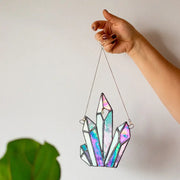 Stained Glass Crystal Hanging - Cosmic & Cool by Wild Lark