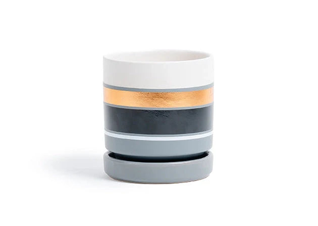 4.5" Gemstone Pot - with Water Saucer