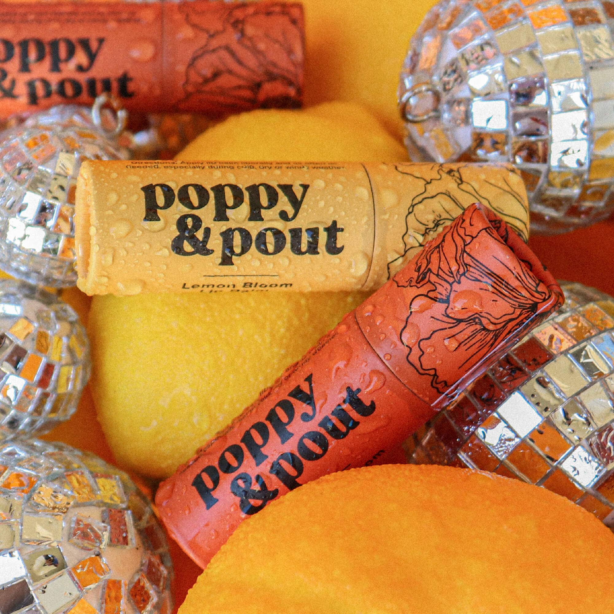 Poppy & Pout Lip Balm, Lemon Bloom by Dear Lucy