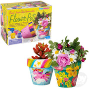 4M KidzMaker Kit Paint Your Own Flower Pot by Homeportonline