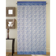 Window Panel Rajasthan Floral Blue and White (Buti by Homeportonline