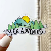 Seek Adventure Outdoors Clear Sticker by Wild Lark