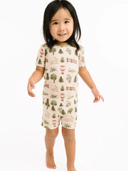 Woodland Countryside Bamboo Shorts Set