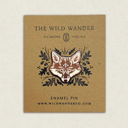 Red Fox Enamel Pin