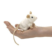 Finger Pupper - Folkmanis - Mini White Mouse New Toys Soft Doll Plush 2776