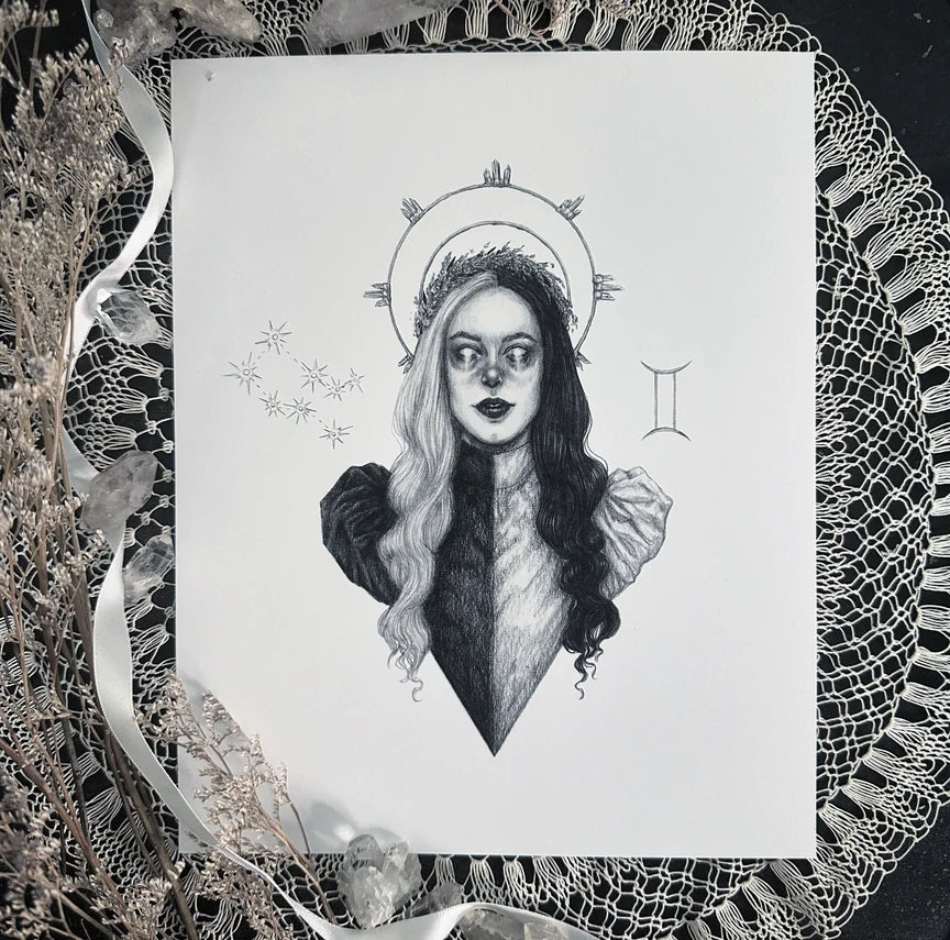Zodiac Goddess Fine Art Print - Astrology