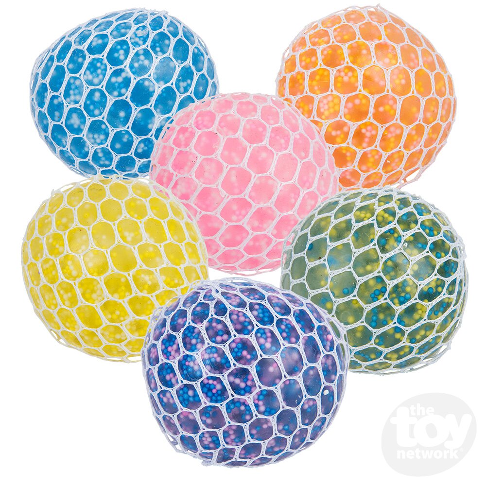 Squeezy Bead Mesh Ball 2.75" (Sold Individually) by Homeportonline
