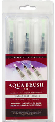 Art Center Aqua Brush Set Of 3 by Homeportonline