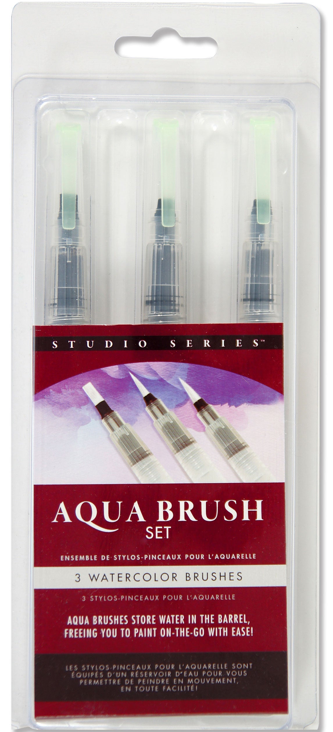 Art Center Aqua Brush Set Of 3 by Homeportonline