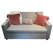 Steven Sleeper Loveseat Executive Grey (Pillows & Throw Sold Separately) by Homeportonline