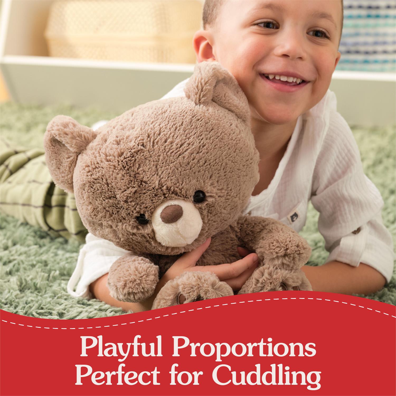 Plush Forever Friends Bear Kai Taupe 10" by Homeportonline