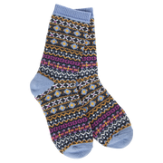 Socks - Holiday Mini Crew Nordic Blue by Homeportonline