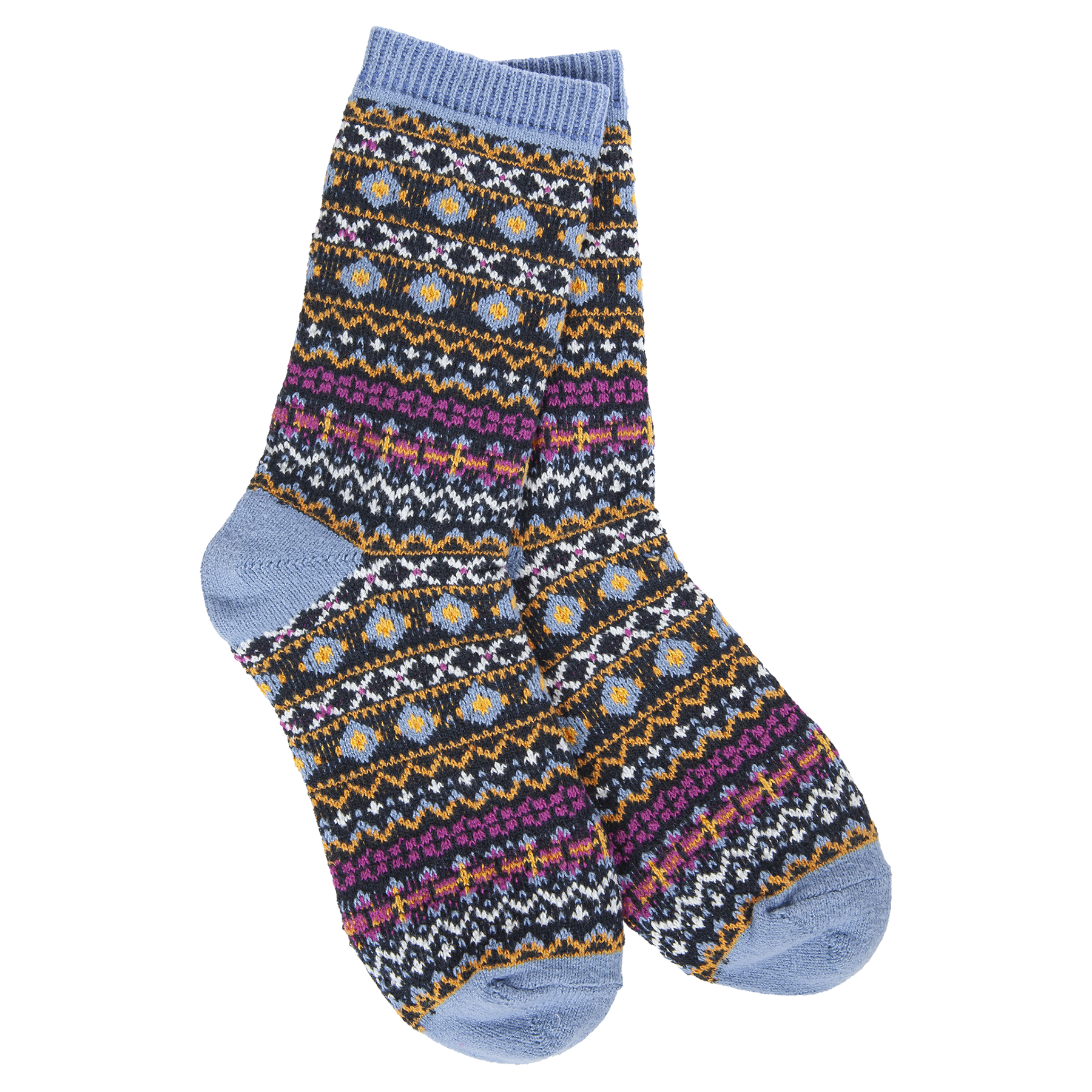 Socks - Holiday Mini Crew Nordic Blue by Homeportonline