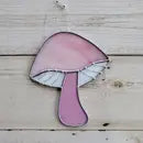 Stained Glass Mushroom Suncatcher